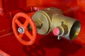 Safety water control system for fire fighting Royalty Free Stock Photo