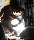 Safety at work. Welding and installation of the . Industrial weekdays welders and fitters