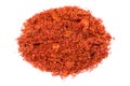 Safflower petals used in chinese herbal medicine. A more common variety than saffron