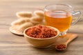 Safflower tea, Healthy herbal drink Royalty Free Stock Photo