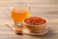 Safflower tea, Healthy herbal drink Royalty Free Stock Photo