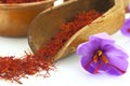 Saffron flowers Royalty Free Stock Photo