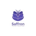 Saffron logo icon vector design template