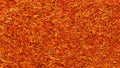 Saffron petals texture. Royalty Free Stock Photo