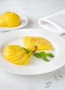 Saffron Poached Pears