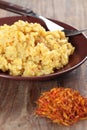Saffron risotto Royalty Free Stock Photo