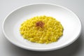 Saffron risotto dish