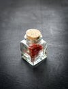 Saffron in the vial Royalty Free Stock Photo