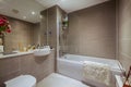 Luxury contemporary modern bathroom Royalty Free Stock Photo