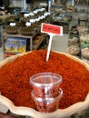 Safran in Spice Market Royalty Free Stock Photo