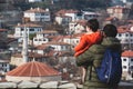 Safranbolu with his child in his hand