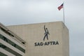 SAG-AFTRA Logo at the Labor Union Headquarters in Los Angeles