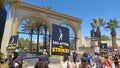 SAG AFTRA and WGA members picket Paramount Pictures Royalty Free Stock Photo