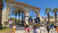 SAG AFTRA and WGA members picket Paramount Pictures Royalty Free Stock Photo