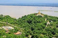 Sagaing Hill Pagodas And Irrawaddy River, Sagaing, Myanmar Royalty Free Stock Photo