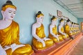 The prayer hall of Image House of U Min Thonze Temple, Sagaing