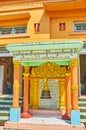 The ritual bell in front of U Min Thonze Temple, Sagaing