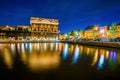 The Sagamore Pendry Hotel at night, in Fells Point, Baltimore, Maryland