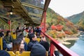 Sagano romantic train, Kyoto, Japan Royalty Free Stock Photo