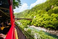 The Sagano Romantic Train Kyoto Japan Royalty Free Stock Photo