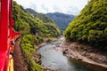 The Sagano Romantic Train Kyoto Japan Royalty Free Stock Photo