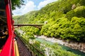 The Sagano Romantic Train Kyoto Japan Royalty Free Stock Photo