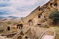 Sagarejo Municipality, Kakheti Region, Georgia. Ancient Rock-hewn Georgian Orthodox David Gareja Monastery Complex. Royalty Free Stock Photo