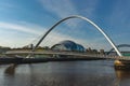 The sage Gateshead and Millenium bridge Royalty Free Stock Photo