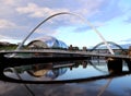 Sage through Millennium Bridge. Royalty Free Stock Photo