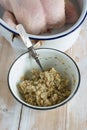 Sage and Onion Stuffing Royalty Free Stock Photo