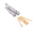 Sage and palo santo smudging sticks Royalty Free Stock Photo