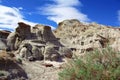 Dinosaur Provincial Park, Alberta Badlands with Stark Erosion Features and Sagebrush, Canada