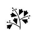 Sagebrush black glyph icon