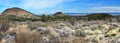 Lava Beds National Monument Landscape Panorama of Cinder Cones from Sunshine Cave Entrance, California, USA