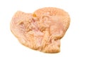 Saggy chicken skin removed from breast meat Royalty Free Stock Photo