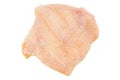 Saggy chicken skin removed from breast meat Royalty Free Stock Photo