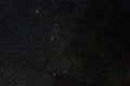 Sagitta Constellation in Real Night Sky, The Arrow Constellation Starry Sky Royalty Free Stock Photo