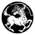 Centaur Sagittarius Zodiac Sign Royalty Free Stock Photo