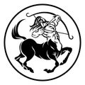 Sagittarius Centaur Zodiac Horoscope Sign Royalty Free Stock Photo