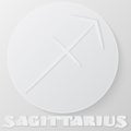 Sagittarius Constellation. Detailed Stylish Zodiac Icon. Modern Royalty Free Stock Photo