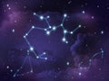 Sagittarius constellation star Zodiac Royalty Free Stock Photo