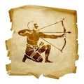 Sagittarius zodiac icon,