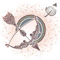 Sagittarius. Zodiac sign Royalty Free Stock Photo