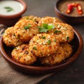 Sago delight Sabudana wada or vada, a classic Indian snack