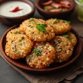 Sago delight Sabudana wada or vada, a classic Indian snack