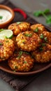 Sago delight Sabudana wada or vada, a classic Indian snack