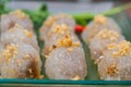 Sago pork, Thai Dessert and Appetizer