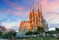 Sagrada Familia basilica in Barcelona Royalty Free Stock Photo