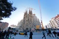 Sagrada familia cathedral construction works