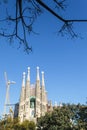 Sagrada Familia church in Barcelona - Catalonia - Spain